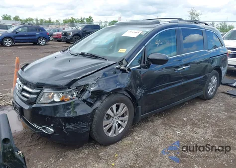 2015 Honda Odyssey Ex-L from USA, damaged, VIN 5FNRL5H64FB129552